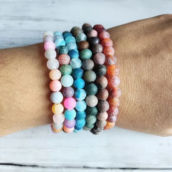 Handmade Natural Stone Bracelet - Picture 9 of 11